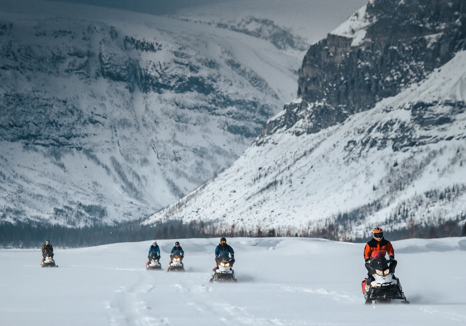 Snowmobile ride in Saint Petersburg